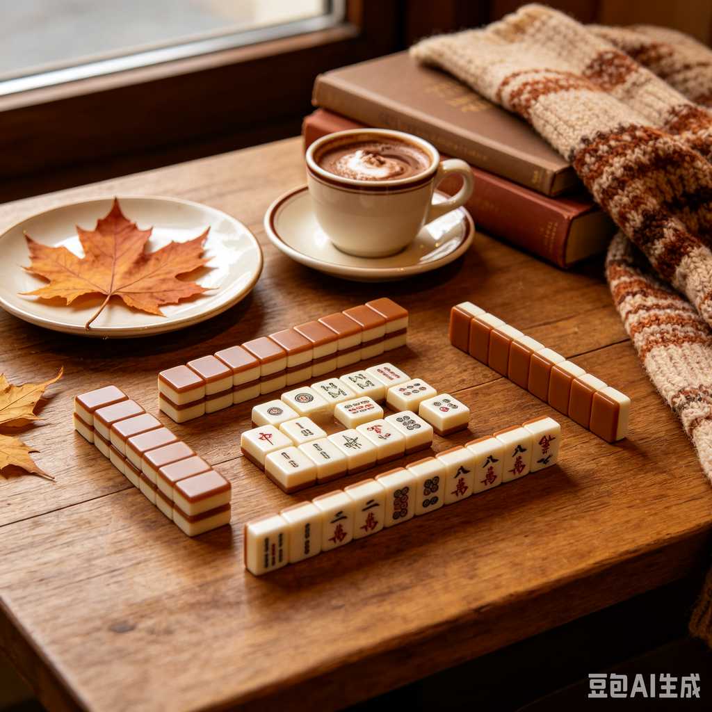 deep print mahjong set