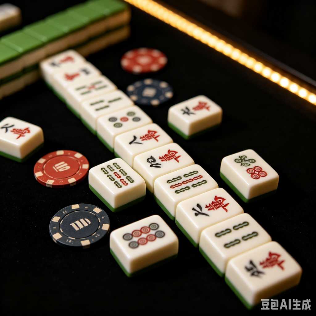 elegant text mahjong tiles